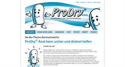 Desktop Screenshot of analtampon.prodry.de