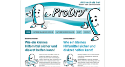 Desktop Screenshot of prodry.de