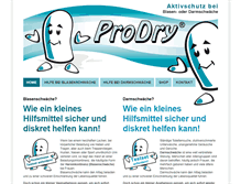 Tablet Screenshot of prodry.de