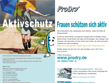 Tablet Screenshot of aktivschutz.prodry.de